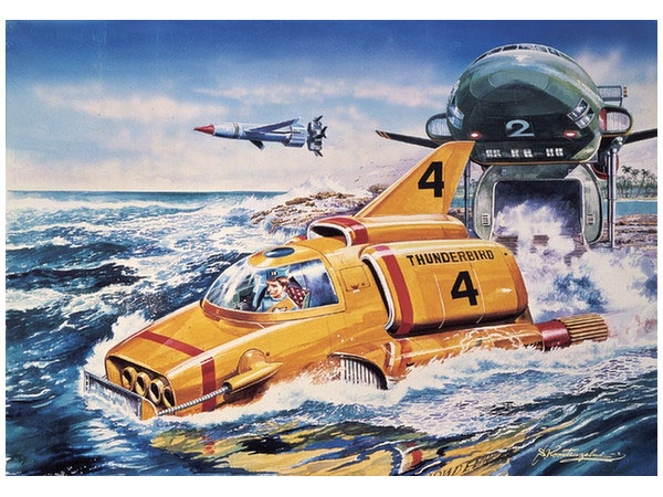 Thunderbirds Thunderbird 4 1/48 Scale Model Kit by Aoshima - Click Image to Close