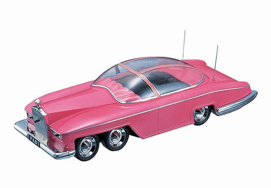 Thunderbirds Lady Penelope's Pink Rolls Royce 1:32 Model Kit Aoshima - Click Image to Close