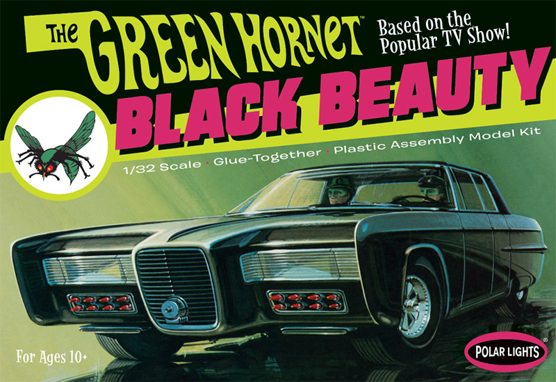 Green Hornet 1966 Black Beauty Car 1/32 Scale Model Kit - Click Image to Close