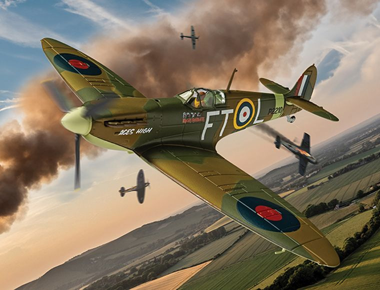 Iron Maiden Aces High Supermarine Spitfire Mk.II 1/72 Scale Diecast Replica by Corgi - Click Image to Close