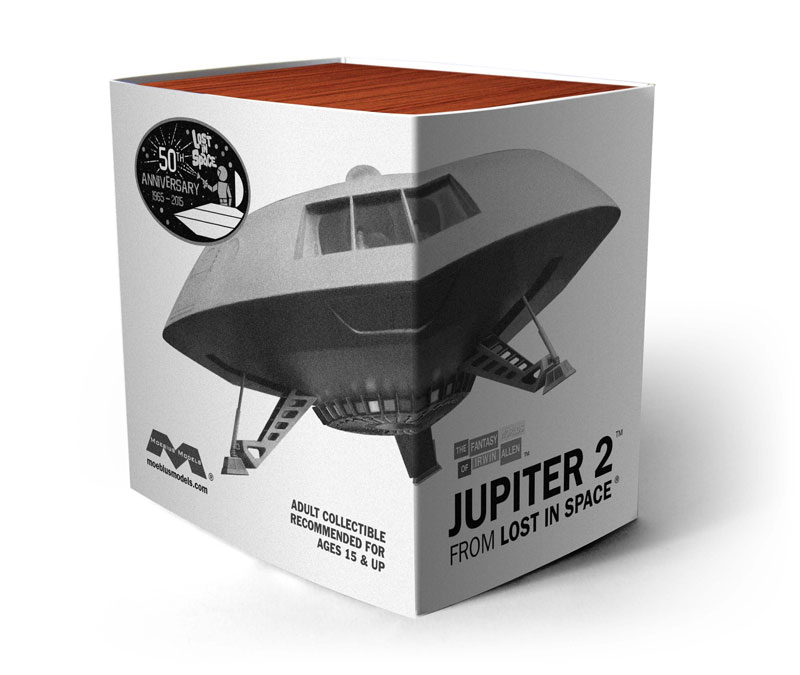 Lost In Space Jupiter 2 Mini Display Model in Retro TV - Click Image to Close