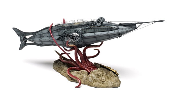 20,000 Leagues Under the Sea Nautilus 1/144 Injected Plastic Model Kit - Click Image to Close