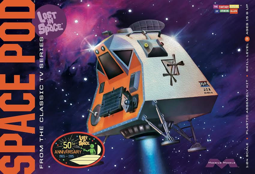 Lost In Space Space Pod 1/24 Scale Plastic Model Kit - Click Image to Close