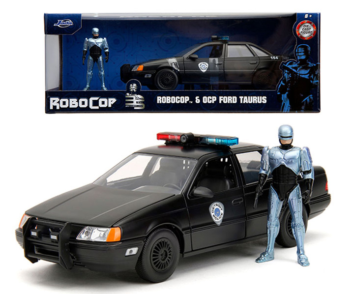 Robocop & OCP Ford Taurus Detroit Police 1/24 Scale Figure and Vehicle Set - Click Image to Close