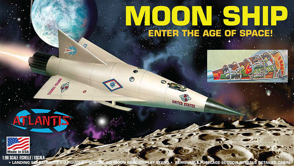 Moon Ship Spacecraft Model Kit Revell ReIssue by Atlantis Moon Ship