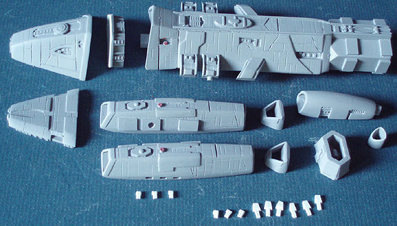 Battlestar Galactica 2003 Valkyrie 1/3700 Scale Resin Model Kit - Click Image to Close