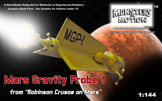 Robinson Crusoe on Mars Mars Gravity Probe 1 Model Kit - Click Image to Close