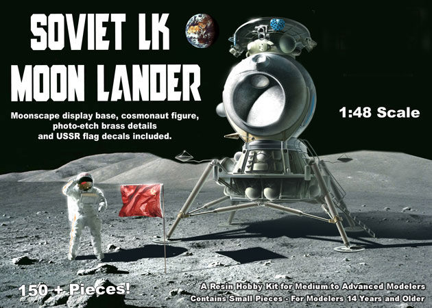 Soviet LK Moon Lander 1969 Model Kit - Click Image to Close