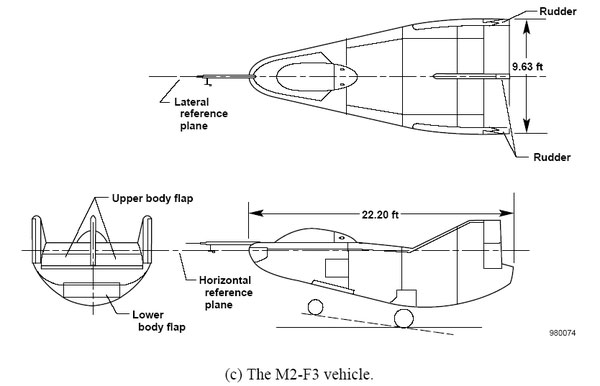 Northrop M2-F3 Experimental Lifting Body 1/48 Scale Model - Click Image to Close