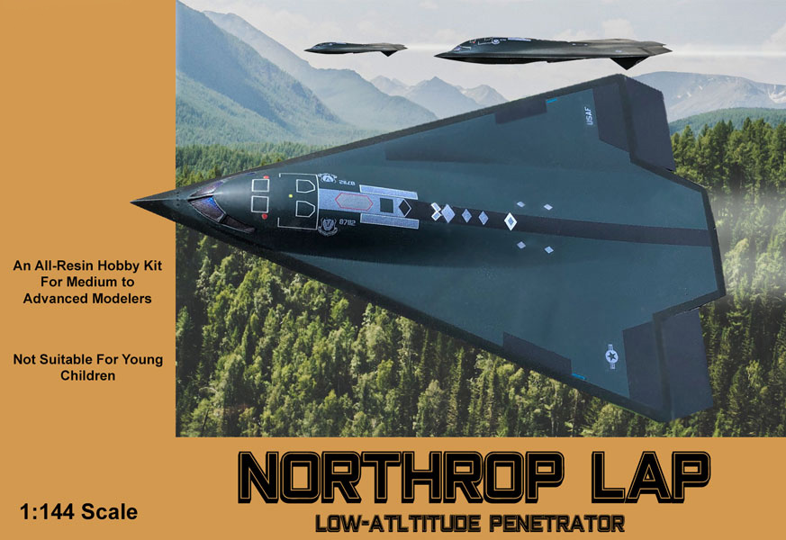 Northrop Low-Altitude Penetrator B-2 Bomber 1979 1/144 Scale Model Kit - Click Image to Close
