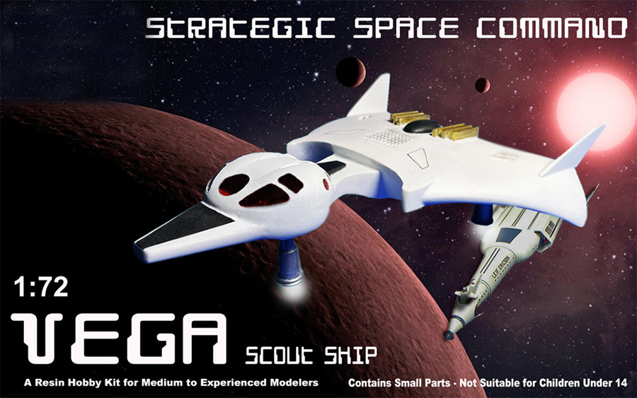 Vega Scout Ship 1/72 Scale Model Kit UFO Mystery Ship - Click Image to Close