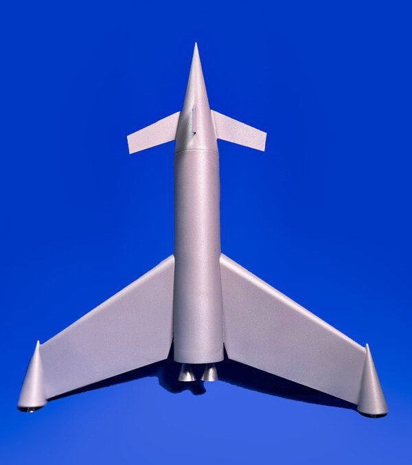 Gamma 1 Rocketship from the Gamma Quadrilogy 1966 1/288 Scale Model Kit - Click Image to Close
