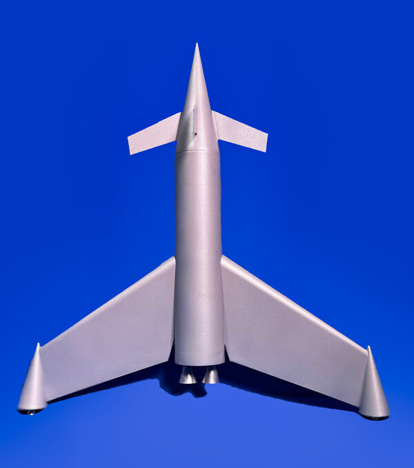 Gamma 1 Rocketship from the Gamma Quadrilogy 1966 1/288 Scale Model Kit - Click Image to Close