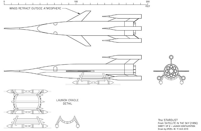 Satellite in the Sky 1956 Stardust Rocket 1/228 Scale Model Kit - Click Image to Close