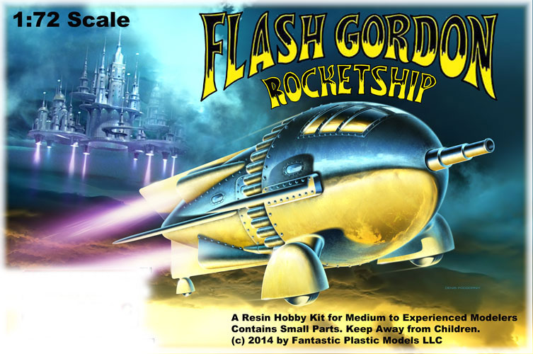 Flash Gordon 1936 Rocket Ship 1/72 Scale Model Kit - Click Image to Close