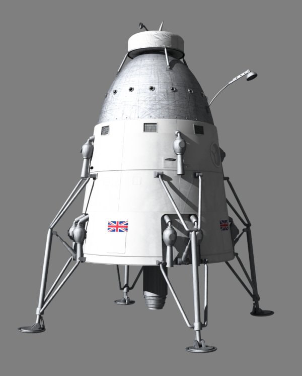 British Interplanetary Society (BIS) Moon Lander (1949) 1/72 Scale Model Kit - Click Image to Close