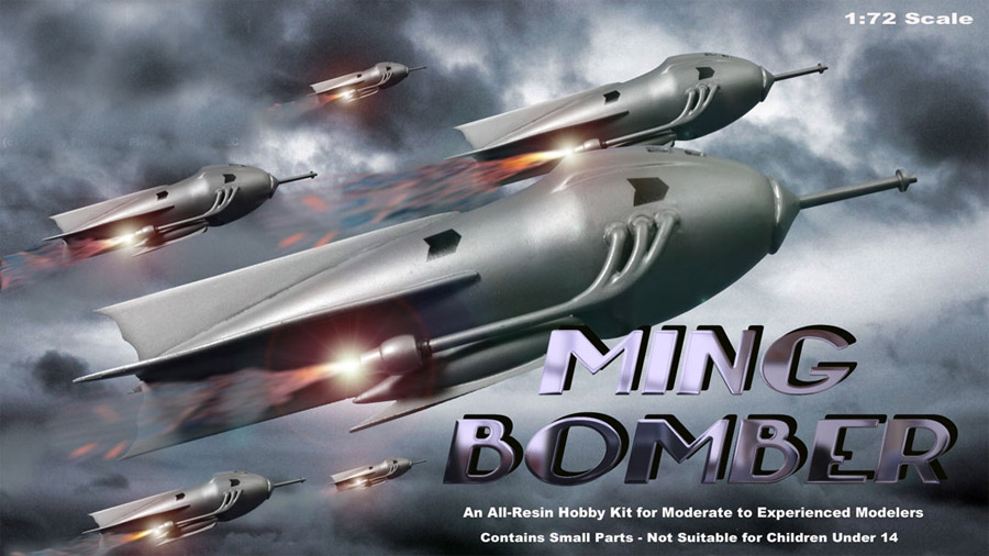 Flash Gordon 1936 Ming Bomber 1/72 Scale Resin Model Kit - Click Image to Close