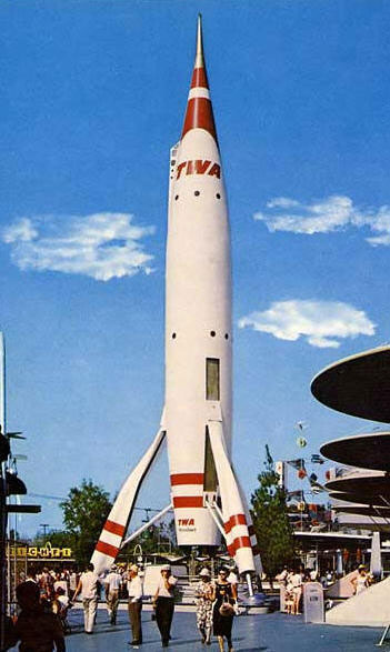 T.W.A. Mars Liner Rocket Ship Plastic Model Spacecraft Kit 1:144 Scale - Click Image to Close