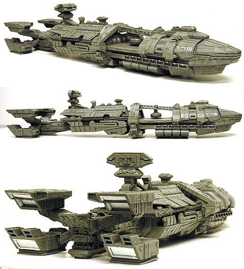 Roger Young Starship Carrier 19" Resin Model Kit Rodger Young - Click Image to Close