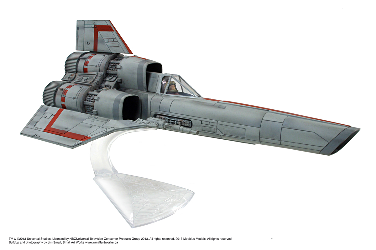 Battlestar Galactica 1978 Colonial Viper MK I 1/32 Scale Model Kit by Moebius OOP - Click Image to Close