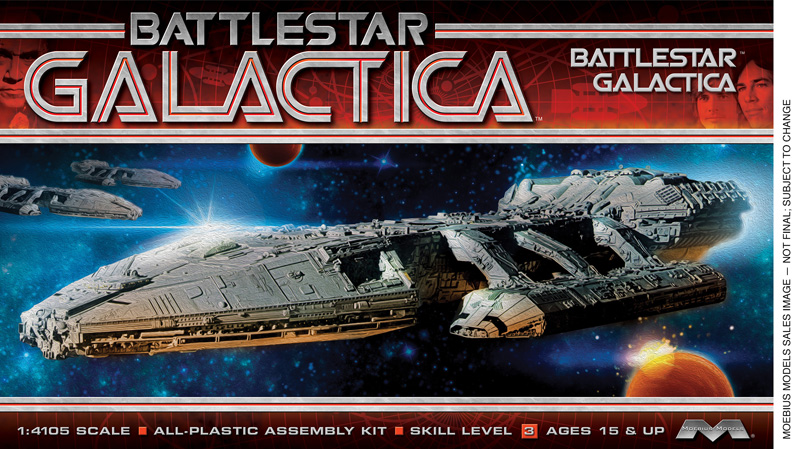 Battlestar Galactica 1978 Galactica Model Kit by Moebius OOP - Click Image to Close