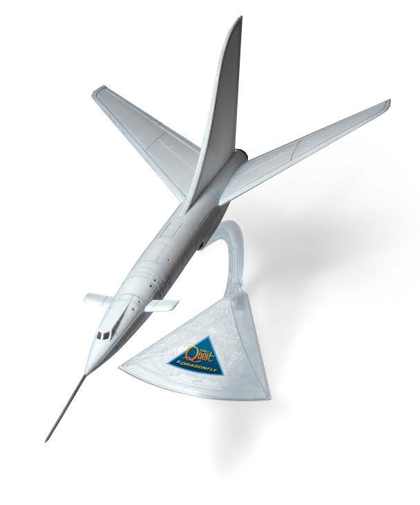 Jonny Quest Dr. Quest Dragonfly SST Jet Airplane FINISHED DISPLAY Johnny - Click Image to Close