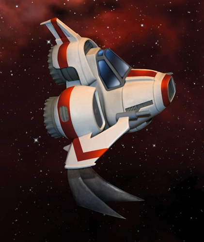 Battlestsr Galactica Super Deformed Chibi Viper MK II Model Kit by Moebius - Click Image to Close