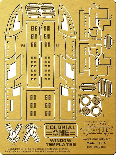 Battlestar Galactica 2003 Colonial One Model Photoetch Detail Set for Moebius - Click Image to Close