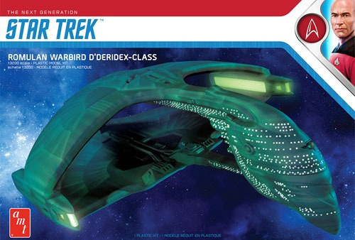 Star Trek TNG Romulan Warbird D-Deridex Class 1/3200 Scale Model Kit - Click Image to Close