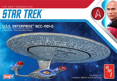 Star Trek TNG Enterprise NCC-1701-D 1/2500 Snap Together Model Kit - Click Image to Close