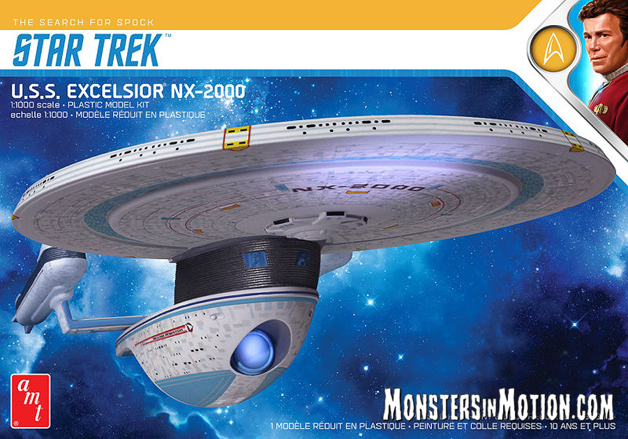 Star Trek U.S.S. Excelsior 1/1000 Scale 2021 Re-Issue Model Kit by AMT - Click Image to Close