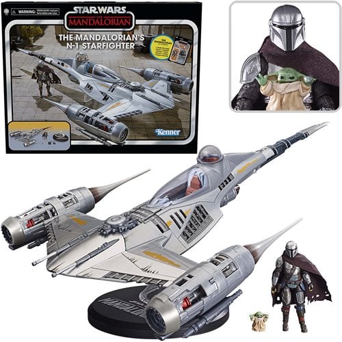 Star Wars Mandalorian N-1 Starfighter & 3.75" Figure Set - Click Image to Close