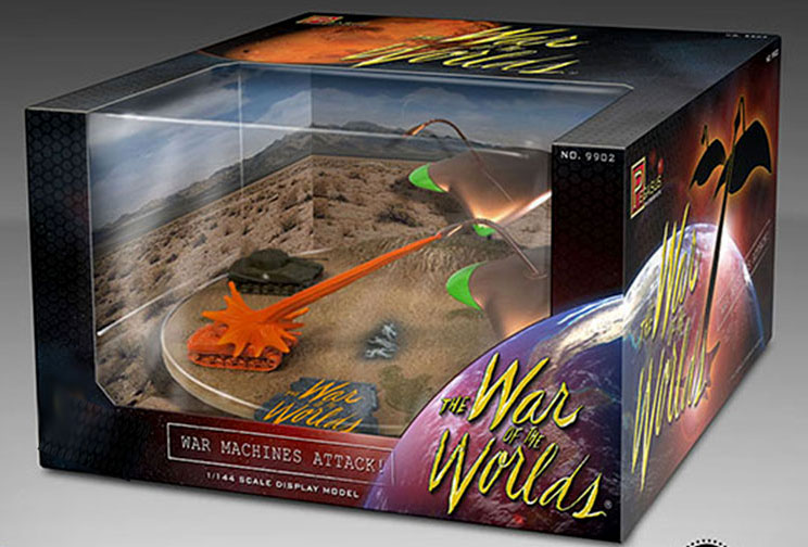 War Of The Worlds 1953 War Machines Attack 1/144 Scale Pre-Built Diorama - Click Image to Close