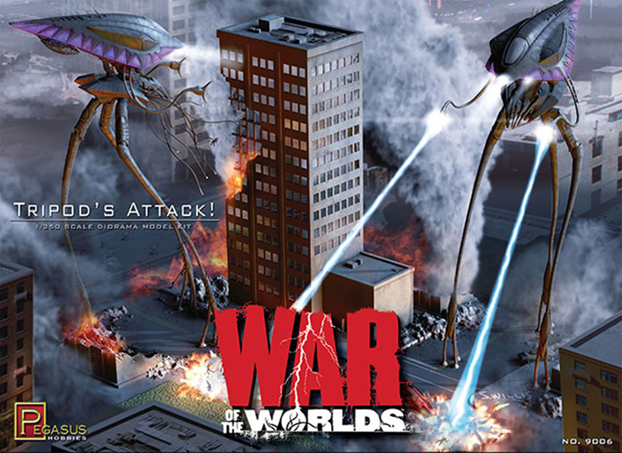 War Of the Worlds 2005 Tripods Attack 1/350 Scale Diorama Model Kit - Click Image to Close