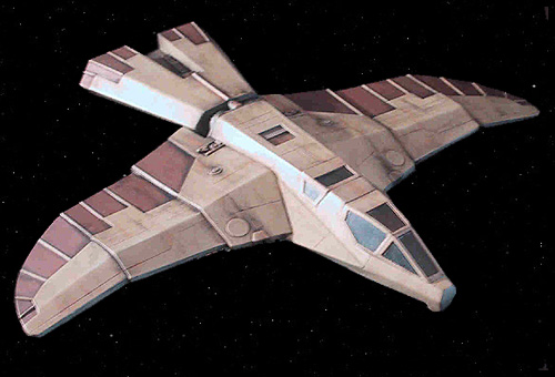 Buck Rogers Warhawk Spacecraft Model Kit - Click Image to Close