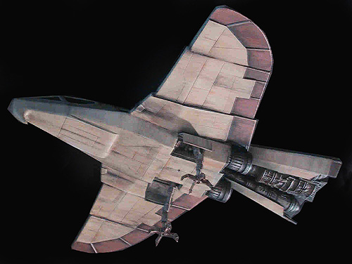 Buck Rogers Warhawk Spacecraft Model Kit - Click Image to Close