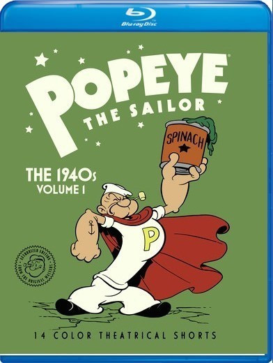 Popeye The Sailor The 1940s Volume 1 Blu-Ray - Click Image to Close