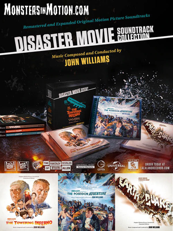 Disaster Movies of Irwin Allen Soundtrack CD Collection 4 Disc Set John Williams - Click Image to Close