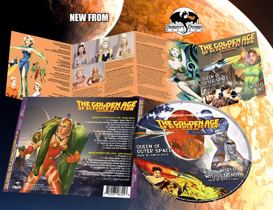 Golden Age of Science Fiction Vol. 1 Queen Of Outer Space / World Without End Soundtrack CD - Click Image to Close