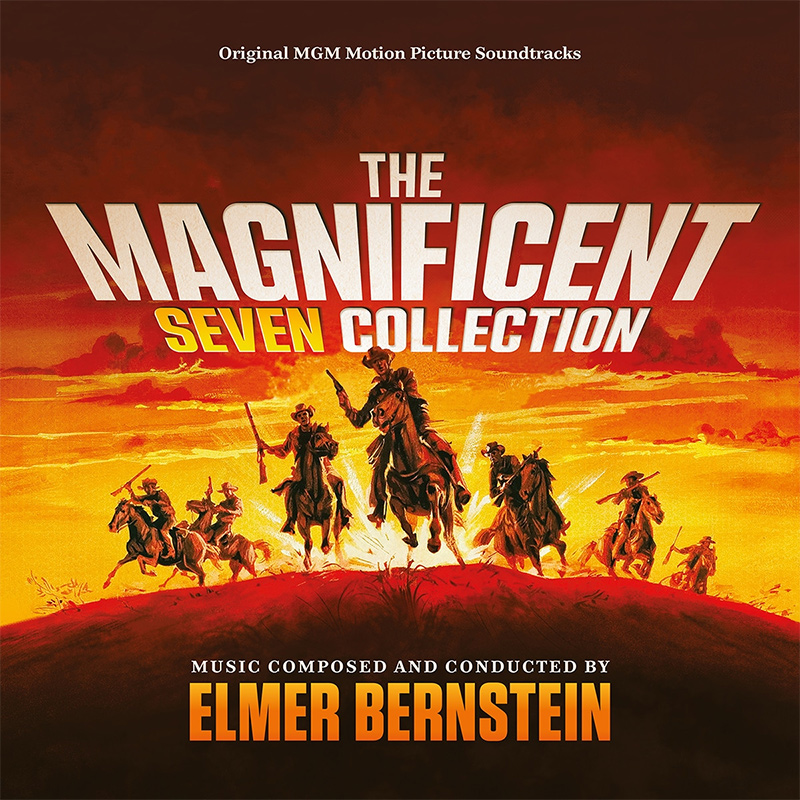 Magnificent Seven Collection Soundtrack 4CD Set Elmer Bernstein - Click Image to Close