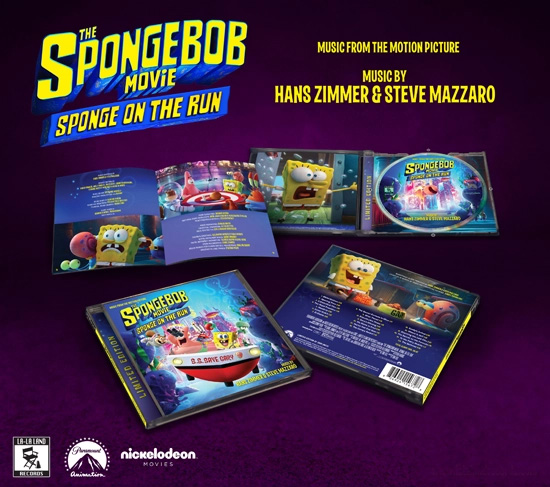 Spongebob Movie, The Sponge On The Run Soundtrack CD Hans Zimmer LIMITED EDITION - Click Image to Close
