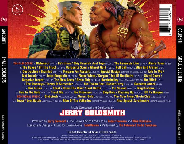 Small Soldiers Deluxe Edition Soundtrack CD Jerry Goldsmith LIMITED EDITION - Click Image to Close