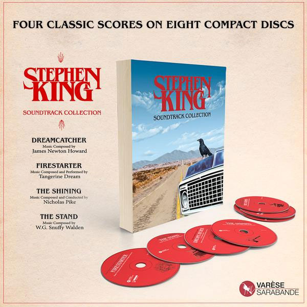 Stephen King Collection Soundtrack CD 8 DISC SET Dreamcatcher, The Shining, Firestarter and The Stand - Click Image to Close