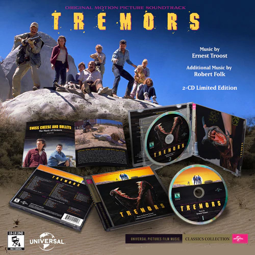 Tremors 1990 Soundtrack CD Ernest Troost and Robert Folk 2 CD Set - Click Image to Close