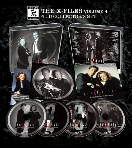 X-Files Volume 4 Soundtrack 4 CD Collectors Set Mark Snow - Click Image to Close