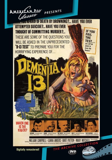 Dementia 13 1963 DVD Digitally Remastered - Click Image to Close