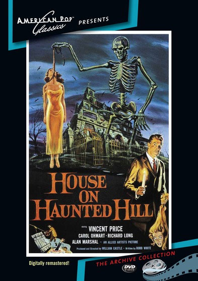 House on Haunted Hill 1959 DVD Digitally Remastered Vincent Price - Click Image to Close