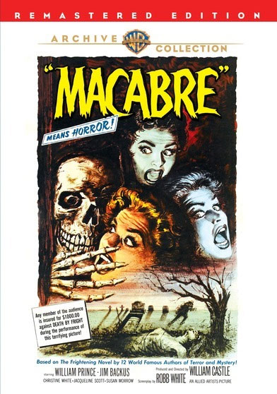 Macabre 1958 (Remastered) DVD William Castle - Click Image to Close