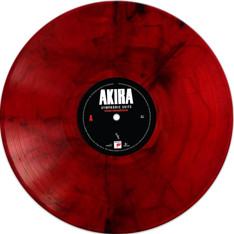 Akira Soundtrack Red Swirl Colored Vinyl 2-LP Geinoh Yamashirogumi - Click Image to Close