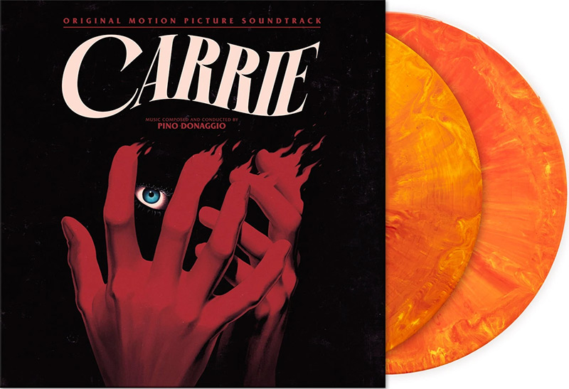 Carrie 1976 Soundtrack Vinyl LP Pino Donaggio 2-Disc Set Colored Vinyl - Click Image to Close